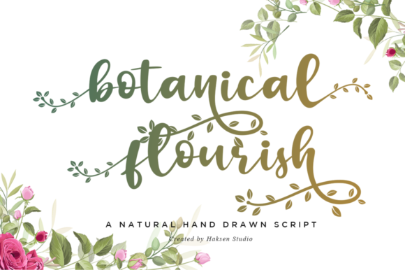 Botanical Flourish: A Handwritten Font for Elegant Branding