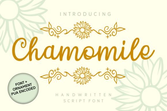 Chamomile: A Soft Script Font for Digital Design
