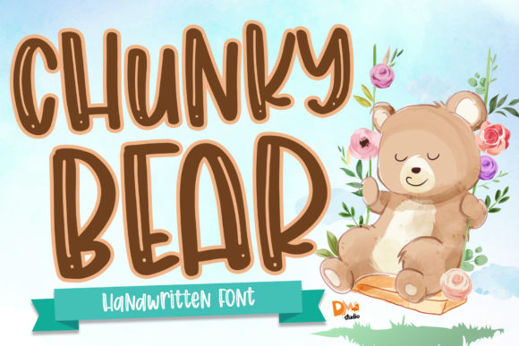 Chunky Bear: A Playful Script Font for Editorial Design