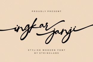 Ingkar Janji: A Timeless Script Font for Crafters and Designers