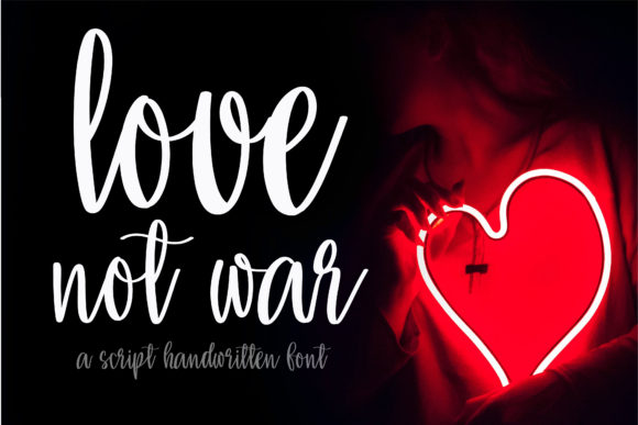 Love Not War: A Font That Speaks Volumes in Design