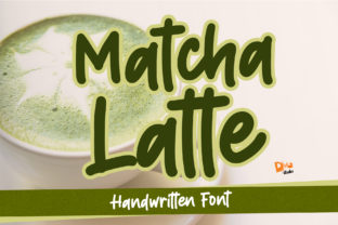 Matcha Latte: A Handwritten Font for Editorial Elegance