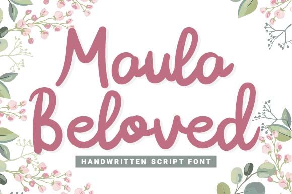 Maula Beloved: A Handwritten Font for Beautiful Craft Projects