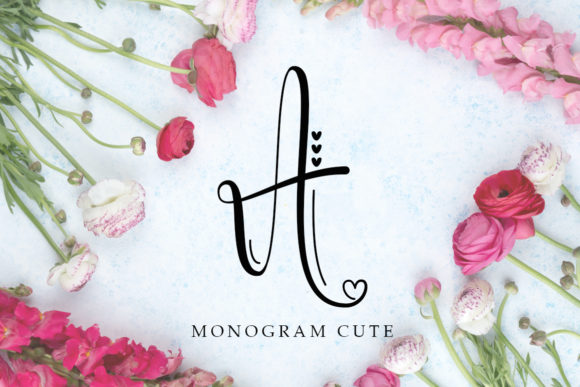 Monogram Cute: A Script Font for Crafting Beauty and Branding