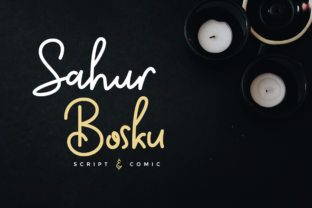 Sahur Bosku: A Script Font for Editorial Elegance