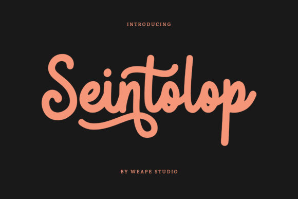 Seintolop: A Handwritten Font with Heart
