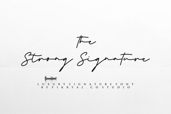 The Strong Signature: A Timeless Script for Crafters and Designers